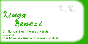 kinga menesi business card